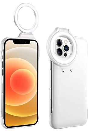 Iphone 12 & 12 Pro Iphone 13 Uyumlu Rıng Lıght Selfıe Işık Youtuber Kılıf