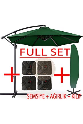 3 Mt 8 Kaburga Full Demir 21 Kg Bahçe Şemsiyesi Full Set Havuz Şemsiyesi Büyük Şemsiye