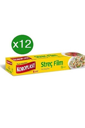 Streç Film 100 Metre X 12 Adet - Kesme Bıçağı Hediyeli