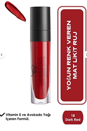 Longstay Liquid Matte Lipstick No:18