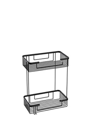 Plaza Süngerlik & Şampuanlık Siyah 2 Katlı 25x15 A.596.s