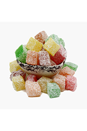 Meyveli Kuş Lokumu 400g – Renkli, Glutensiz, Tatlandırıcısız Doğal Tatlı
