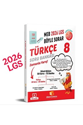 8. Sınıf Türkçe Soru Bankası  Kollektif  Sinan Kuzucu Yayınları  9786256804586