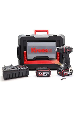 KUA71 20Volt4.0Ah Li-ion Çift Akülü Kömürsüz Profesyonel Şarjlı Matkap