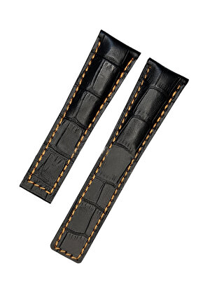 Tag-heuer Uyumlu Turuncu-< 16 >dikisli-22x18 Mm-deri-saat-kordonu Turuncu Ipli