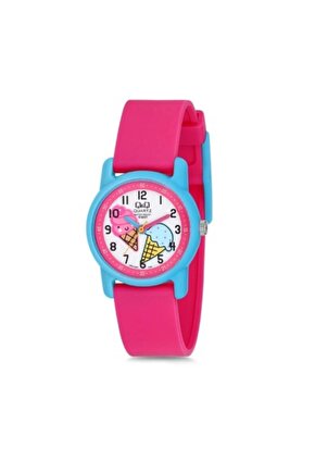 Qq Vr41j007y Suya Dayanıklı Pembe Çocuk Kol Saati