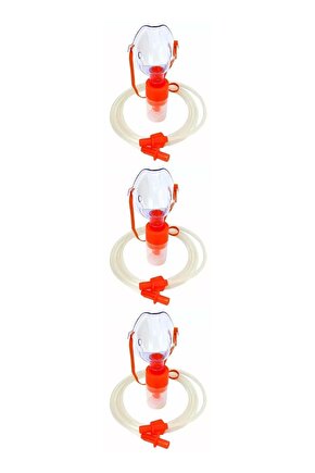 Hazneli Pediatrik (çocuk ) Oksijen Maskesi Nebulizatör Maske 3lü