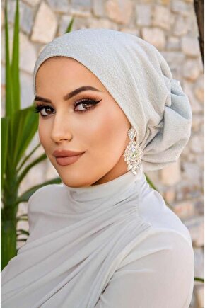 Gümüş Çağla Hazır Türban