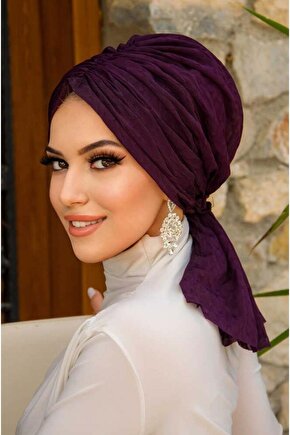 Mürdüm Ponpon Tokalı Bone