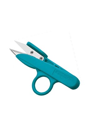 Turkuaz Yaylı Tekstil Iplik Temizleme Makası 12 Cm