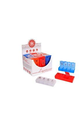 Günlük İlaç Saklama Kutusu 4 Bölmeli