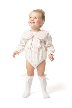 Kız Bebek Romper Kız Çocuk Romper Doğum Günü Parti Düğün Elbise Fiyonk Uzun Kol Romper