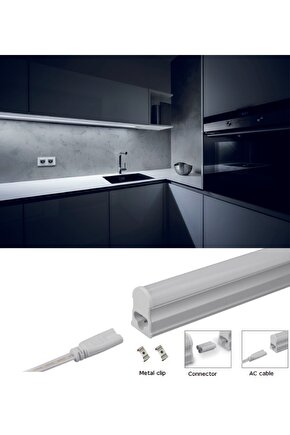 30 Cm, 4 Watt 6500 Kelvin, Beyaz Işık Eklenebilir Bant Armatür, Eklenebilir Led Armatür 220V Armatür