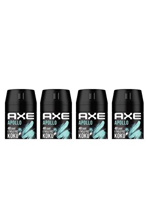  Erkek Deodorant Sprey Apollo 150 ml 8690637981531 (4 Adet)