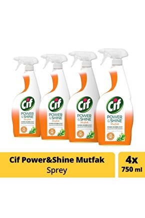 Power & Shine Mutfak Sprey 750 ml - 4lü Paket