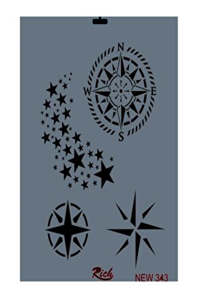 Stencil New Seri 343 25x35