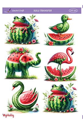 Lineart Sulu Transfer No:LNT305  25x35cm