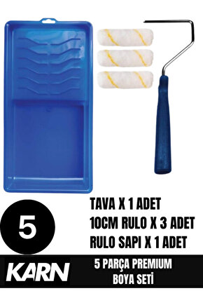 Boyama Seti | 3 Adet Parmak Rulo | Sap | Boya Tavası