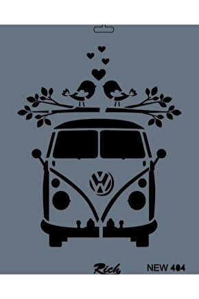 New Seri N-404 Stencil 35x25 Cm