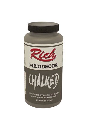 Supertrend Multi Decor Chalked Akrilik Boya 500 cc. 4578 RETRO SİYAH