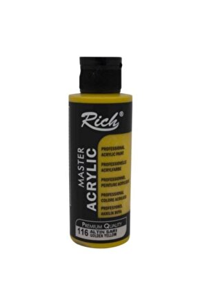 Master Acrylic Akrilik Boya 116 Altın Sarı 120 Cc