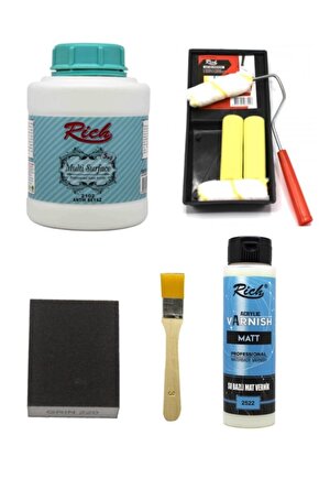 Glance Dolap Boyama Seti Multi Surface 1750 Gr Antik Beyaz - Mat Vernik