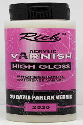 Su Bazlı Parlak Vernik High Gloss 500 Cc