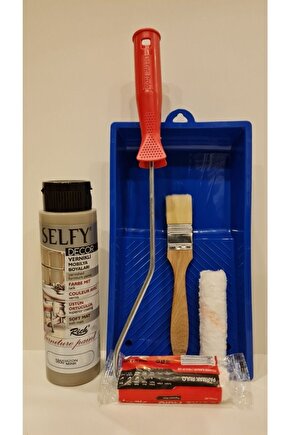 Selfy Decor 500 Cc (750 Gr) Vizon Kendinden Vernikli Dolap Boyama Seti