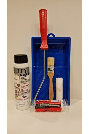 Selfy Decor 500 Cc (750 Gr) Beyaz Kendinden Vernikli Dolap Boyama Seti