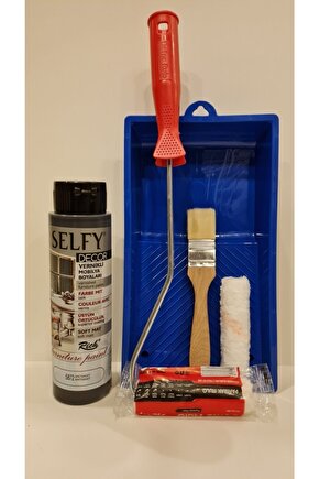 Selfy Decor 500 Cc (750 Gr) Antrasit Kendinden Vernikli Dolap Boyama Seti
