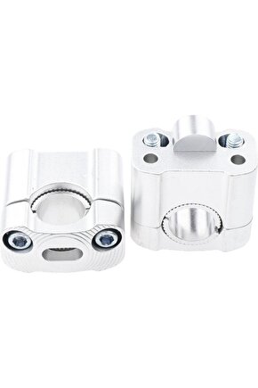 430 2 Parça Motosiklet Gidon Yükselticil 22 mm. 28 mm Nikel Takım