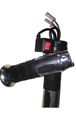 E-bike Gaz Kolu 875 Komple 3 Vites Aliminyum Elcikli Gri