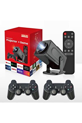 HY320MAX ANDROİD PROJEKTÖR + GAME PROJECTOR ULTRA HD 4K EV SİNEMA YANSITMA OYUN PROJEKSİYON CİHAZI