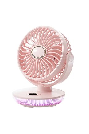ŞARJLI MASAÜSTÜ MİNİ KLİMA SERİNLETİCİ FAN RGB LED IŞIKLI VANTİLATÖR ASKILI FAN