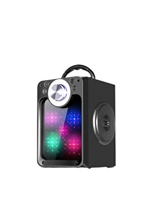 Led Işıklı Bluetooth Hoparlör Usb Sd Kart Aux Mikrofon Girişli Kablosuz Hoparlör