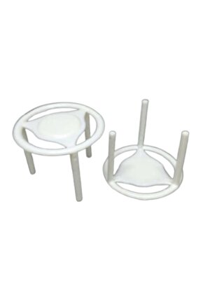 Pizza Ayağı - Plastik - Yuvarlak - Beyaz - 500 Adet