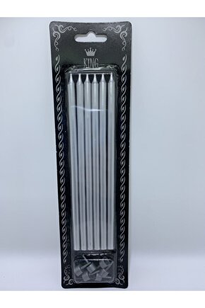 Pasta Mumu Gümüş Uzun 6lı