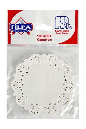 9Cm Kağıt Dantel Bardak Altlığı 100 Lü