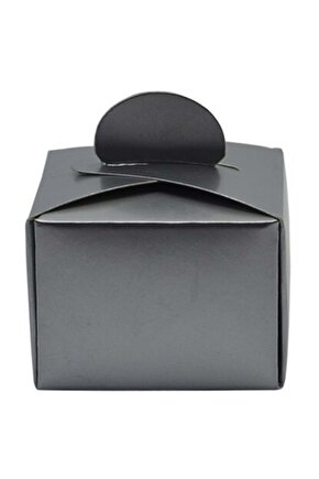 Lokum Kutusu - Küp - Gümüş 50li