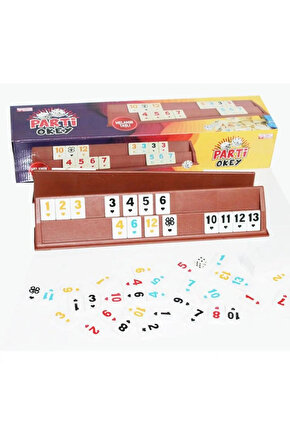 DAYAN PARTİ PLASTİK MELAMİN TAŞLI OKEY TAKIMI DO-00002