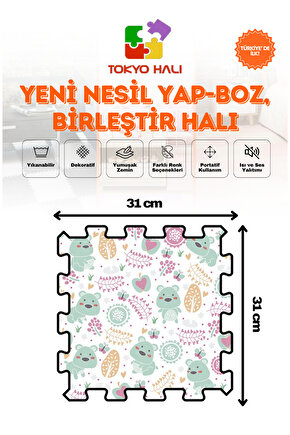 Puzzle Halı Kendi Tasarımını Oluştur Yapboz Halı Baskılı Halı