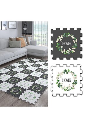 Tekstil Baskılı Büyük Küçük Salon Halısı Ths4 | Yapboz Halı | Puzzle Halı