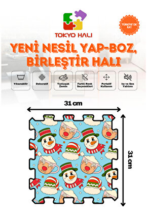Puzzle Halı Kendi Tasarımını Oluştur Yapboz Halı, Baskılı Halı