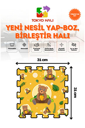 Puzzle Halı, Kendi Tasarımını Oluştur, Yapboz Halı, Baskılı Halı