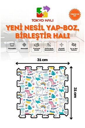 Sereniqa Tasarımlı Puzzle Halı, Kendi Tasarımını Oluştur, Yapboz Halı