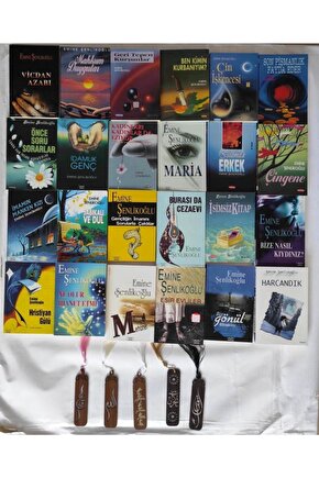 Emine Şenlikoğlu 24 Kitap Seti+5 Adet Ahşap Ayraç Hediyeli