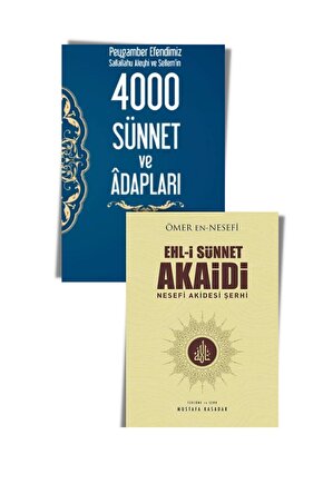 4000 Sünnet ve Akaid Seti (2 Kitap) 4000 Sünnet, Ehli Sünnet Akaidi, Kitap Kalbi Yayıncılık