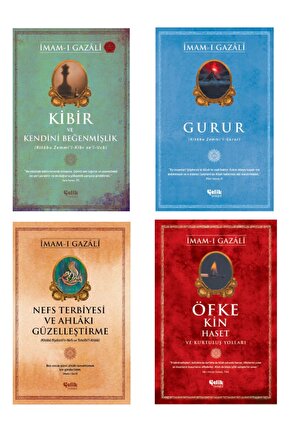 Imam-ı Gazali Serisi Kibir-gurur-öfke Ve Kin-nefs Terbiyesi 4lü Set