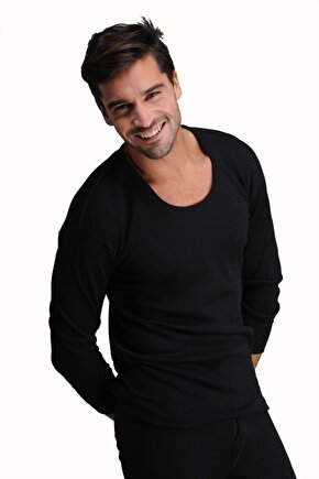 Erkek Siyah Uzun Kol