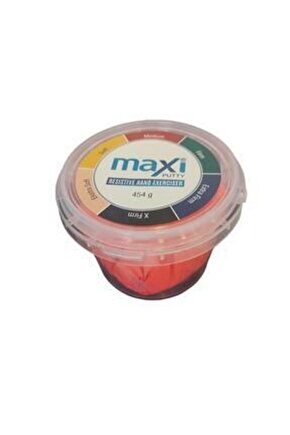 Maxi Putty El EgzersizHamuru 454 gr Kırmızı Renk ( hafif)